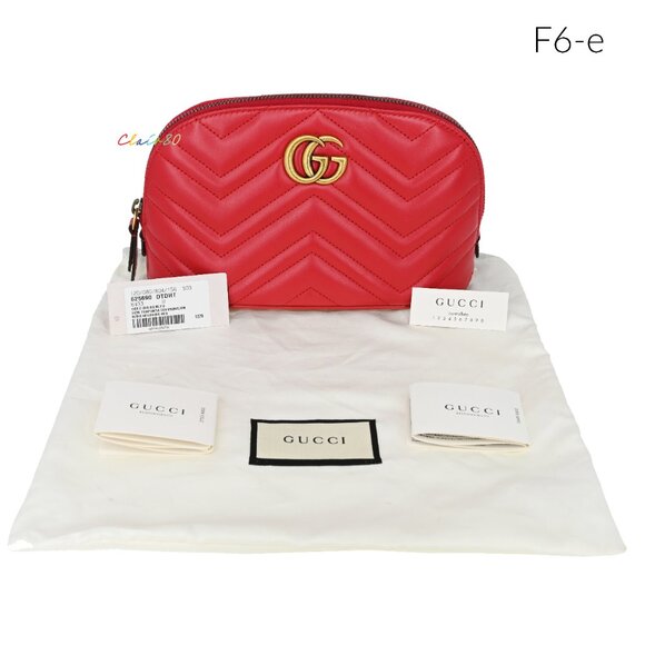 Gucci GG Marmont Matelasse Leather Large Pouch - Picture 5 of 8